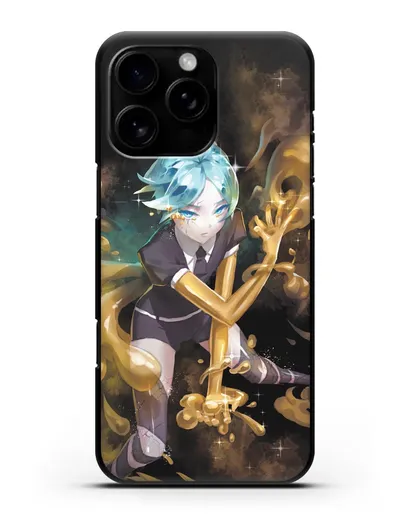 Чехол аниме Страна самоцветов - Фосс и золото силиконовый для iPhone 16 Pro Max