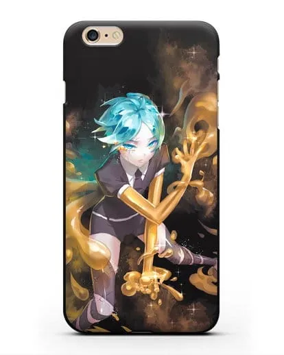 Чехол аниме Страна самоцветов - Фосс и золото силиконовый для iPhone 6 Plus