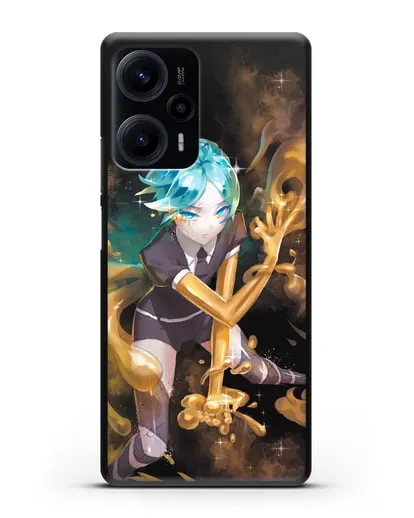 Чехол аниме Страна самоцветов - Фосс и золото силиконовый для Xiaomi Poco F5