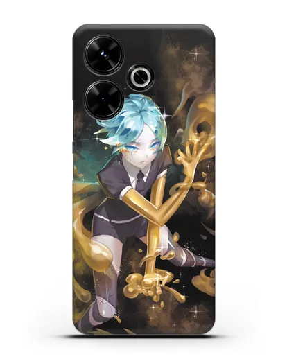 Чехол аниме Страна самоцветов - Фосс и золото силиконовый для Xiaomi Poco M6