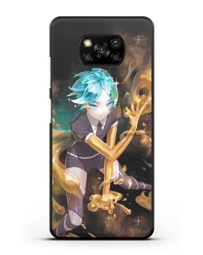 Чехол аниме Страна самоцветов - Фосс и золото силиконовый для Xiaomi Poco X3