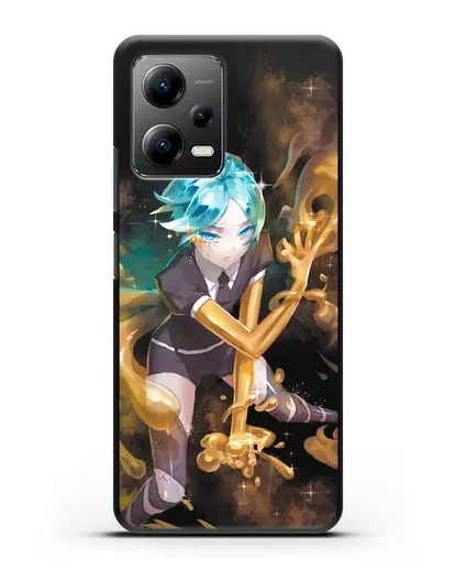 Чехол аниме Страна самоцветов - Фосс и золото силиконовый для Xiaomi Poco X5