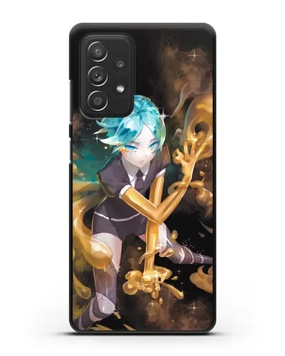 Чехол аниме Страна самоцветов - Фосс и золото силиконовый для Samsung Galaxy A53