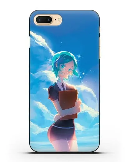 Чехол аниме Страна самоцветов - Фосс на фоне облаков силиконовый для iPhone 7 Plus