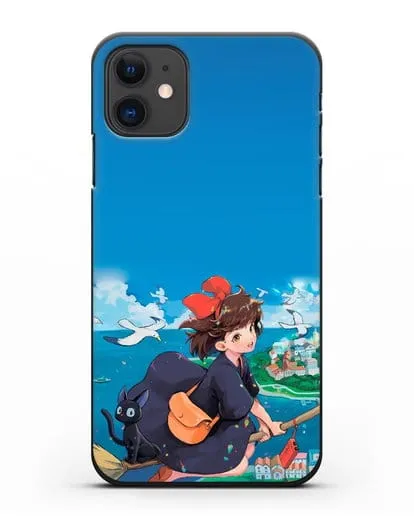 Чехол аниме Ведьмина служба доставки - Кики в полёте силиконовый для iPhone 11