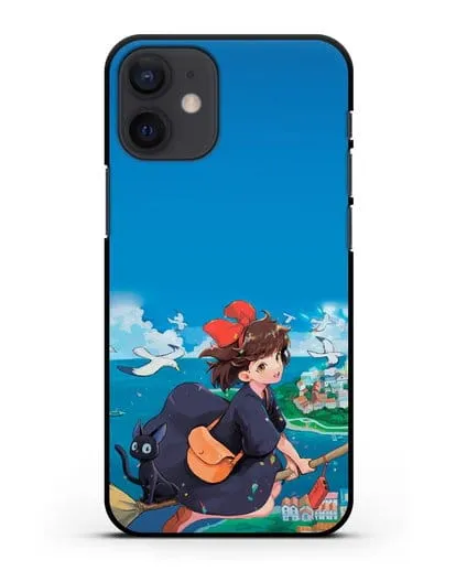 Чехол аниме Ведьмина служба доставки - Кики в полёте силиконовый для iPhone 12 mini