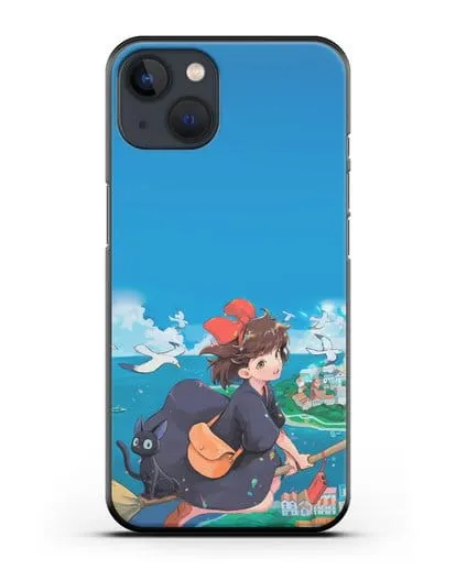 Чехол аниме Ведьмина служба доставки - Кики в полёте силиконовый для iPhone 13