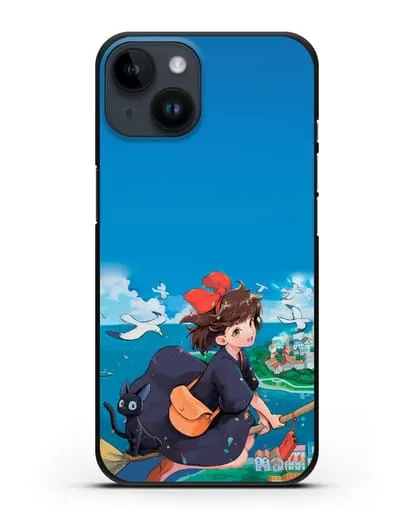 Чехол аниме Ведьмина служба доставки - Кики в полёте силиконовый для iPhone 14