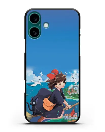 Чехол аниме Ведьмина служба доставки - Кики в полёте силиконовый для iPhone 16 Plus