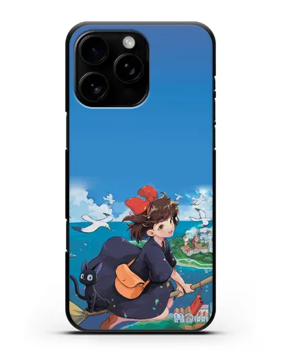 Чехол аниме Ведьмина служба доставки - Кики в полёте силиконовый для iPhone 16 Pro Max