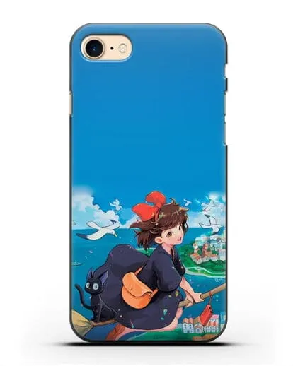 Чехол аниме Ведьмина служба доставки - Кики в полёте силиконовый для iPhone 8