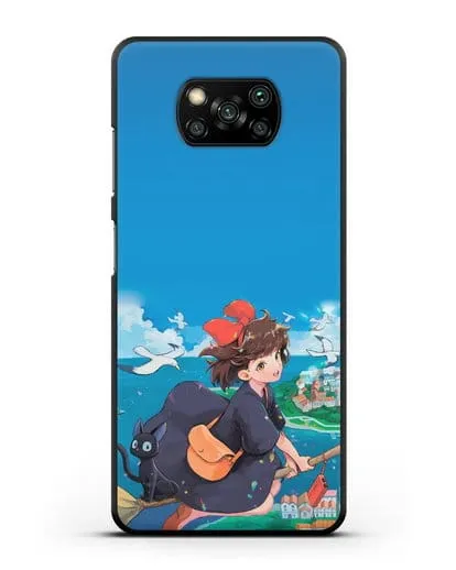 Чехол аниме Ведьмина служба доставки - Кики в полёте силиконовый для Xiaomi Poco X3