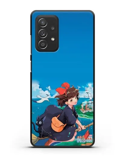 Чехол аниме Ведьмина служба доставки - Кики в полёте силиконовый для Samsung Galaxy A53