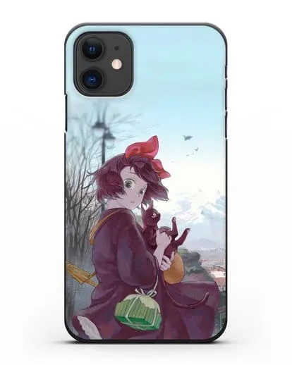 Чехол аниме Ведьмина служба доставки - Кики в городе силиконовый для iPhone 11