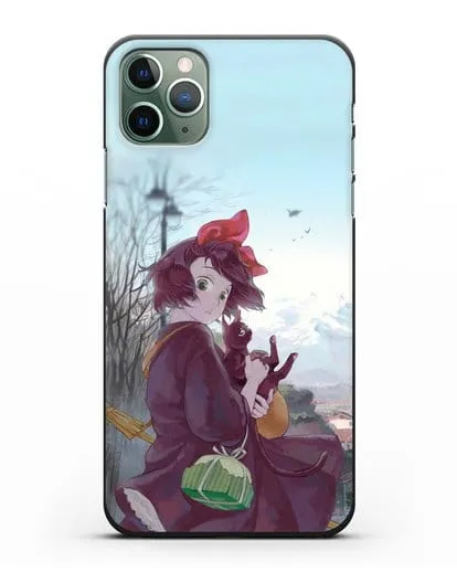 Чехол аниме Ведьмина служба доставки - Кики в городе силиконовый для iPhone 11 Pro Max