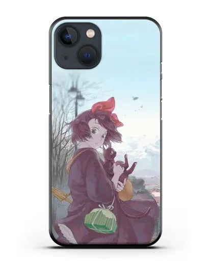 Чехол аниме Ведьмина служба доставки - Кики в городе силиконовый для iPhone 13