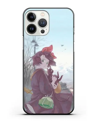 Чехол аниме Ведьмина служба доставки - Кики в городе силиконовый для iPhone 13 Pro Max