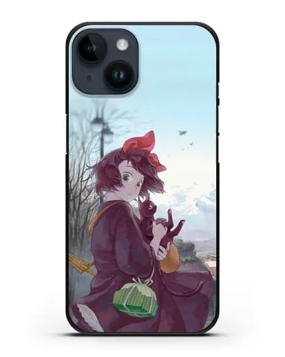 Чехол аниме Ведьмина служба доставки - Кики в городе силиконовый для iPhone 14