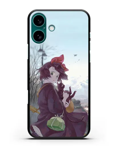 Чехол аниме Ведьмина служба доставки - Кики в городе силиконовый для iPhone 16 Plus