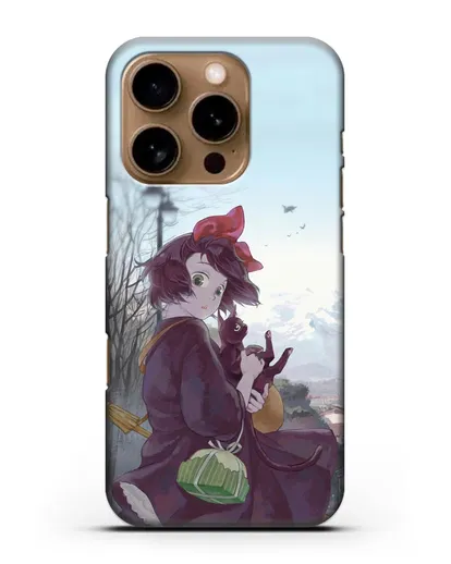Чехол аниме Ведьмина служба доставки - Кики в городе силиконовый для iPhone 16 Pro