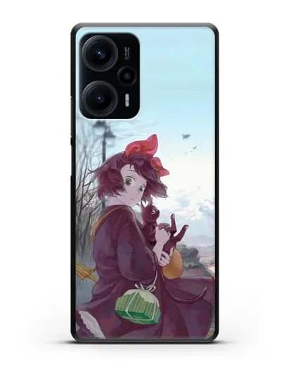 Чехол аниме Ведьмина служба доставки - Кики в городе силиконовый для Xiaomi Poco F5