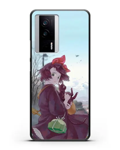 Чехол аниме Ведьмина служба доставки - Кики в городе силиконовый для Xiaomi Poco F5 Pro