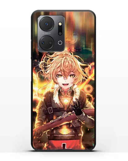 Чехол аниме Военная хроника маленькой девочки - Таня в бою силиконовый для Honor X7a