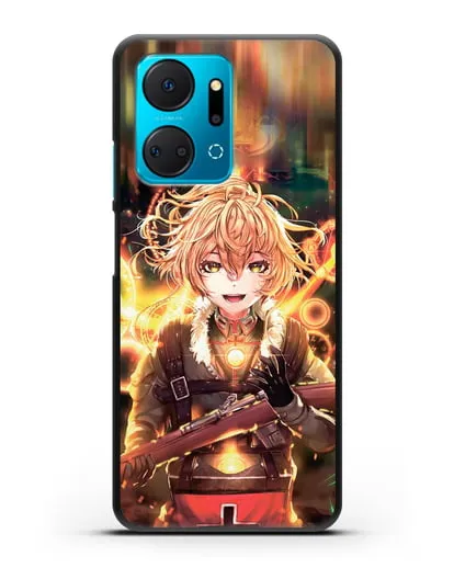 Чехол аниме Военная хроника маленькой девочки - Таня в бою силиконовый для Honor X7a Plus