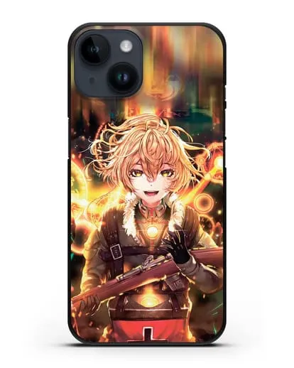 Чехол аниме Военная хроника маленькой девочки - Таня в бою силиконовый для iPhone 14