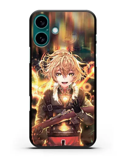 Чехол аниме Военная хроника маленькой девочки - Таня в бою силиконовый для iPhone 16 Plus