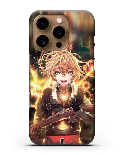 Чехол аниме Военная хроника маленькой девочки - Таня в бою силиконовый для iPhone 16 Pro