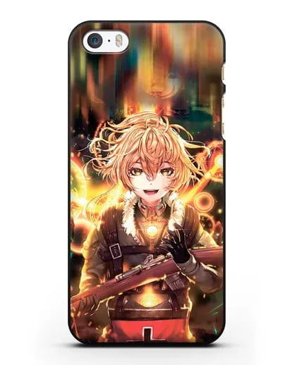 Чехол аниме Военная хроника маленькой девочки - Таня в бою силиконовый для iPhone 5/5s/SE