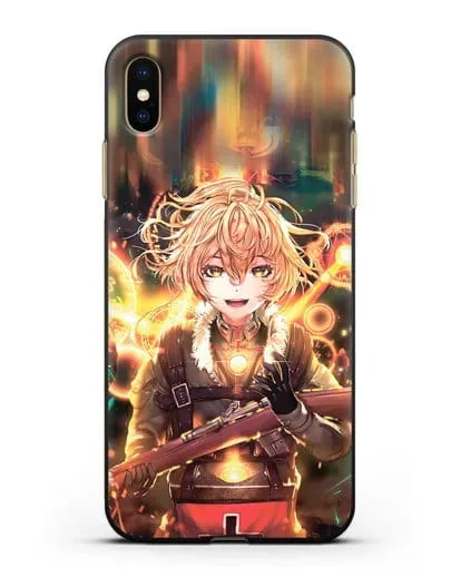 Чехол аниме Военная хроника маленькой девочки - Таня в бою силиконовый для iPhone XS Max