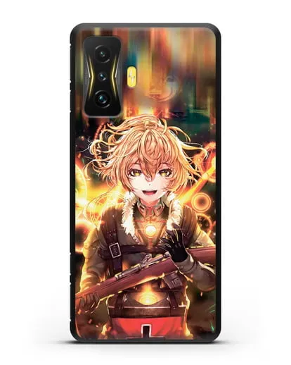 Чехол аниме Военная хроника маленькой девочки - Таня в бою силиконовый для Xiaomi Poco F4 GT
