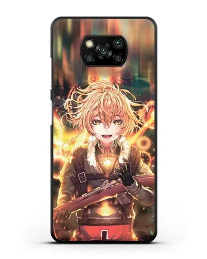 Чехол аниме Военная хроника маленькой девочки - Таня в бою силиконовый для Xiaomi Poco X3 Pro
