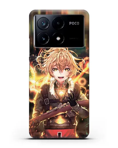 Чехол аниме Военная хроника маленькой девочки - Таня в бою силиконовый для Xiaomi Poco X6 Pro