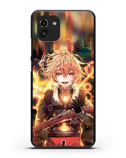 Чехол аниме Военная хроника маленькой девочки - Таня в бою силиконовый для Samsung Galaxy A03 [SM-A035]