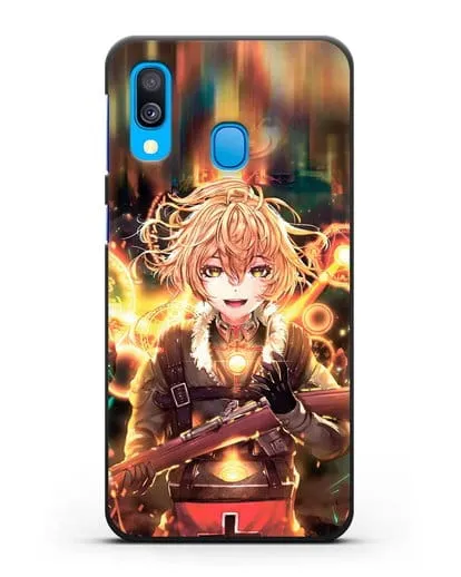 Чехол аниме Военная хроника маленькой девочки - Таня в бою силиконовый для Samsung Galaxy A40 [SM-A405F]