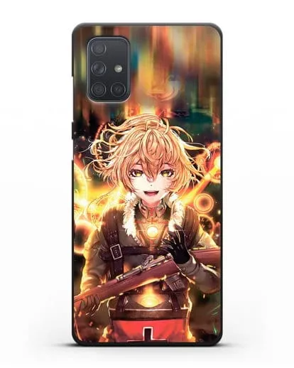 Чехол аниме Военная хроника маленькой девочки - Таня в бою силиконовый для Samsung Galaxy A71 [SM-A715F]