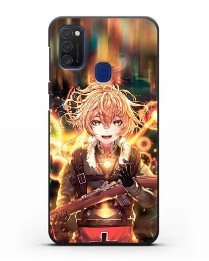 Чехол аниме Военная хроника маленькой девочки - Таня в бою силиконовый для Samsung Galaxy M21 [SM-M215F]