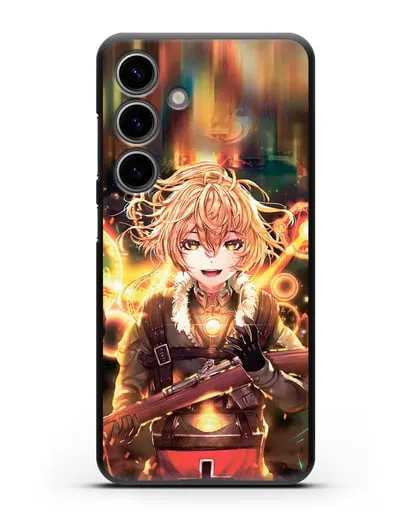 Чехол аниме Военная хроника маленькой девочки - Таня в бою силиконовый для Samsung Galaxy S24