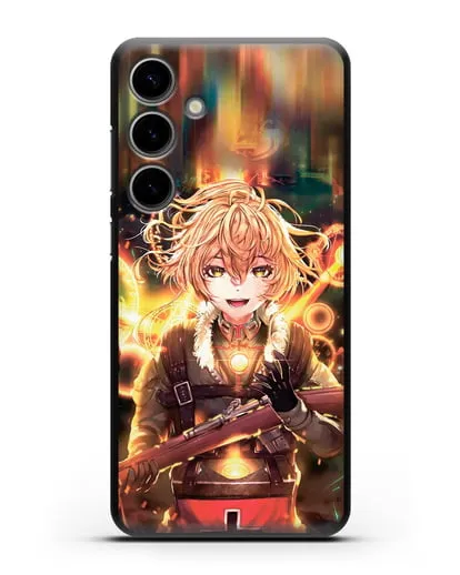 Чехол аниме Военная хроника маленькой девочки - Таня в бою силиконовый для Samsung Galaxy S24 Plus