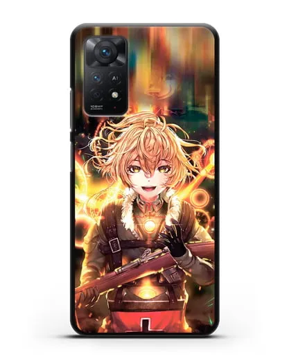 Чехол аниме Военная хроника маленькой девочки - Таня в бою силиконовый для Xiaomi Redmi Note 11 Pro