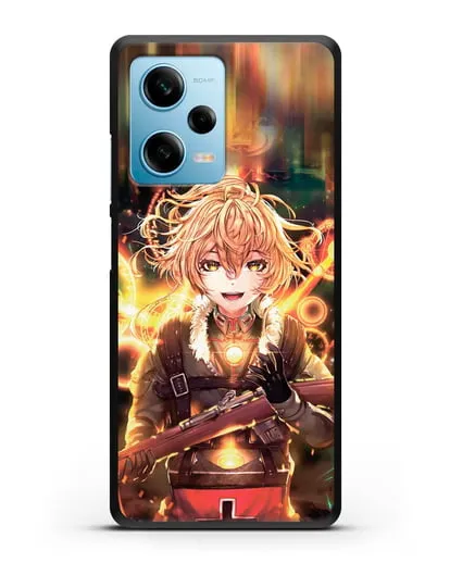 Чехол аниме Военная хроника маленькой девочки - Таня в бою силиконовый для Xiaomi Redmi Note 12 5G