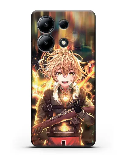 Чехол аниме Военная хроника маленькой девочки - Таня в бою силиконовый для Xiaomi Redmi Note 13 4G