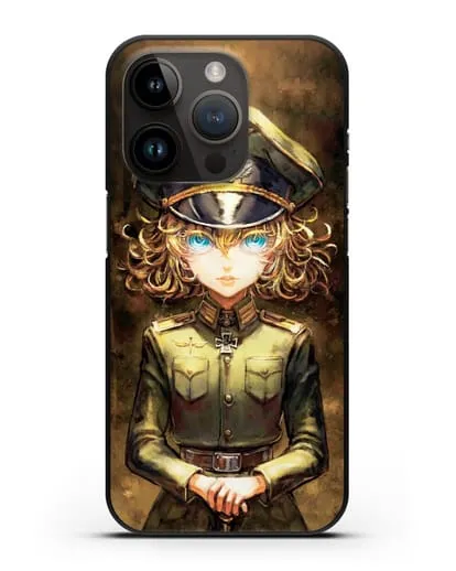 Чехол аниме Военная хроника маленькой девочки - Таня-зло силиконовый для iPhone 14 Pro