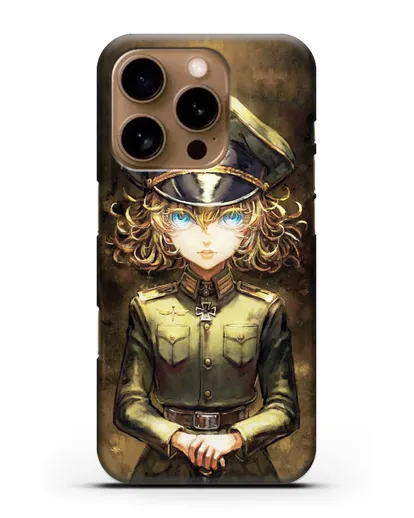 Чехол аниме Военная хроника маленькой девочки - Таня-зло силиконовый для iPhone 16 Pro
