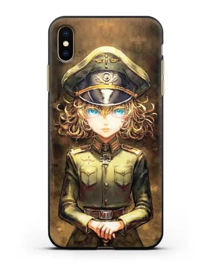 Чехол аниме Военная хроника маленькой девочки - Таня-зло силиконовый для iPhone XS Max