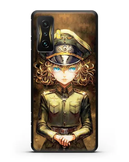 Чехол аниме Военная хроника маленькой девочки - Таня-зло силиконовый для Xiaomi Poco F4 GT