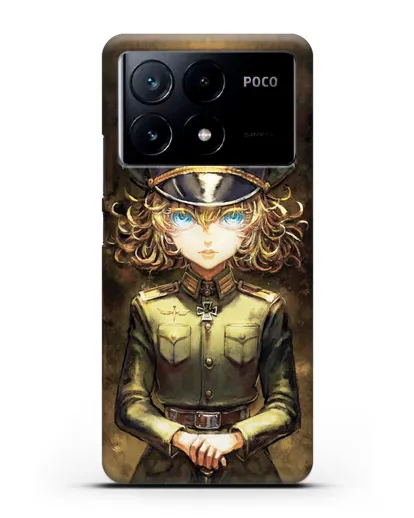 Чехол аниме Военная хроника маленькой девочки - Таня-зло силиконовый для Xiaomi Poco X6 Pro